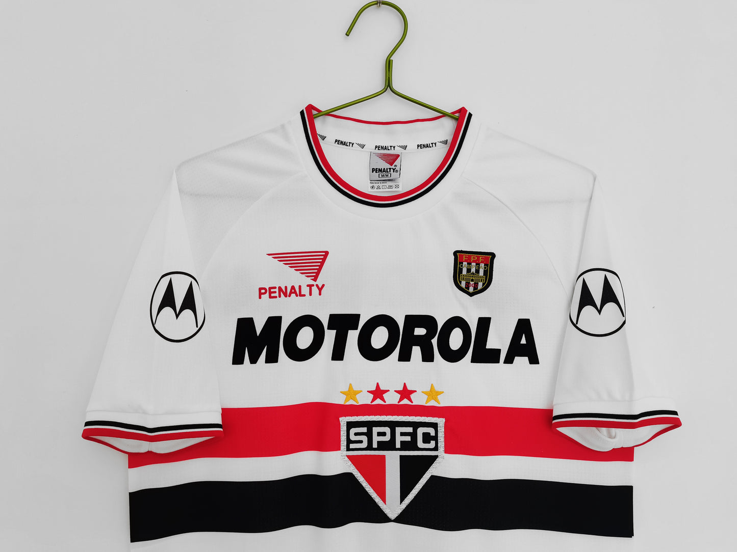 Camiseta Retro de Fútbol Sau Paulo FC 2000 cuello redondo