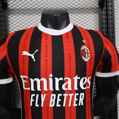 Camiseta de Futbol AC Milan 2024 - 2025 (Versión Jugador)