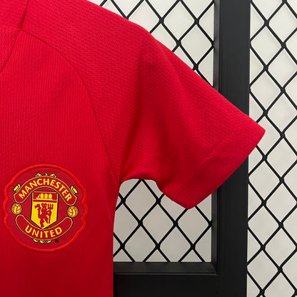 Camiseta Conjunto de Niño Retro de Fútbol Manchester United 2007-2008