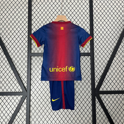 Camiseta Conjunto de Niño Retro de Fútbol Barcelona 2012-2013