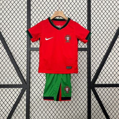 Conjunto de Fútbol para Niño Portugal 2024 Local