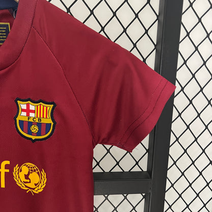 Camiseta Conjunto de Niño Retro de Fútbol Barcelona 2008-2009