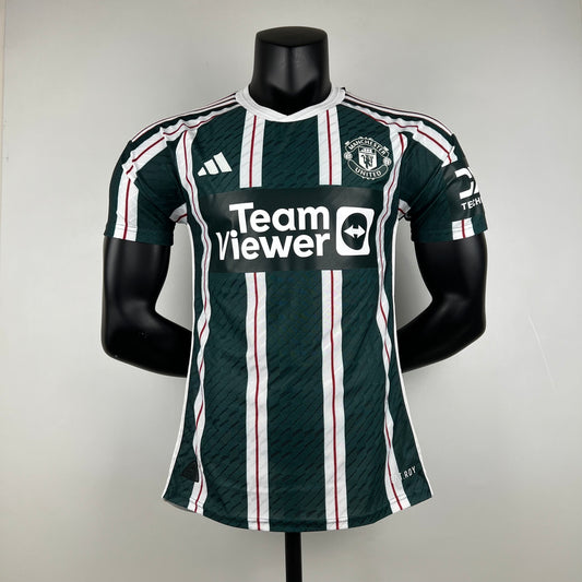 Camiseta de Futbol Manchester United 2023 - 2024 Visitante Green (Versión Jugador)