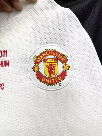 Camiseta Retro de Fútbol Manchester United edición de la Liga de Campeones 2011 - 2012 visitante