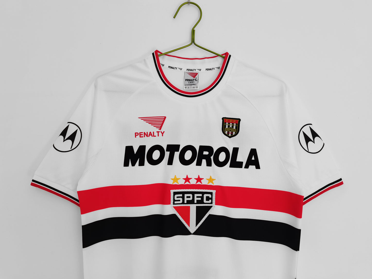 Camiseta Retro de Fútbol Sau Paulo FC 2000 cuello redondo