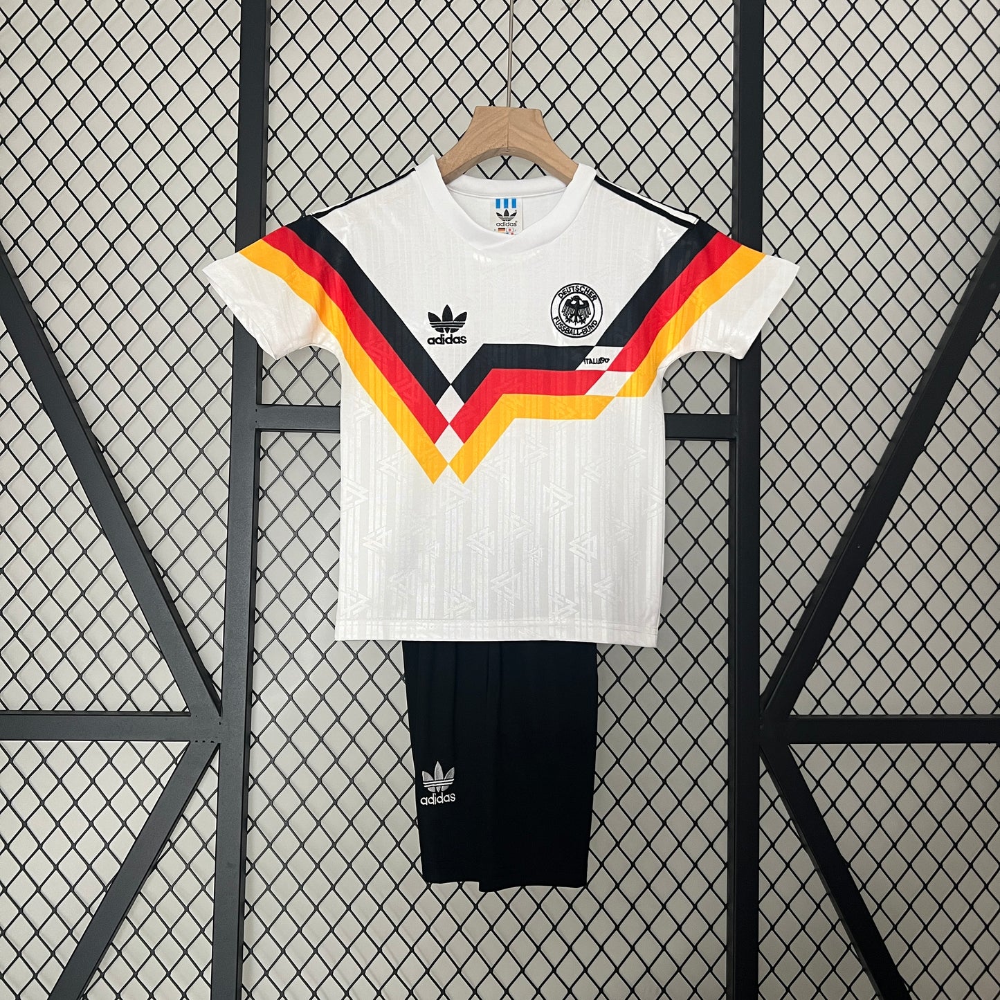 Camiseta Conjunto de Niño Retro de Fútbol Alemania 1990