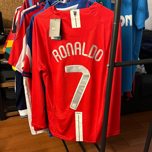 Camiseta Retro de Fútbol Manchester United 2007-2008 Red Ronaldo 7