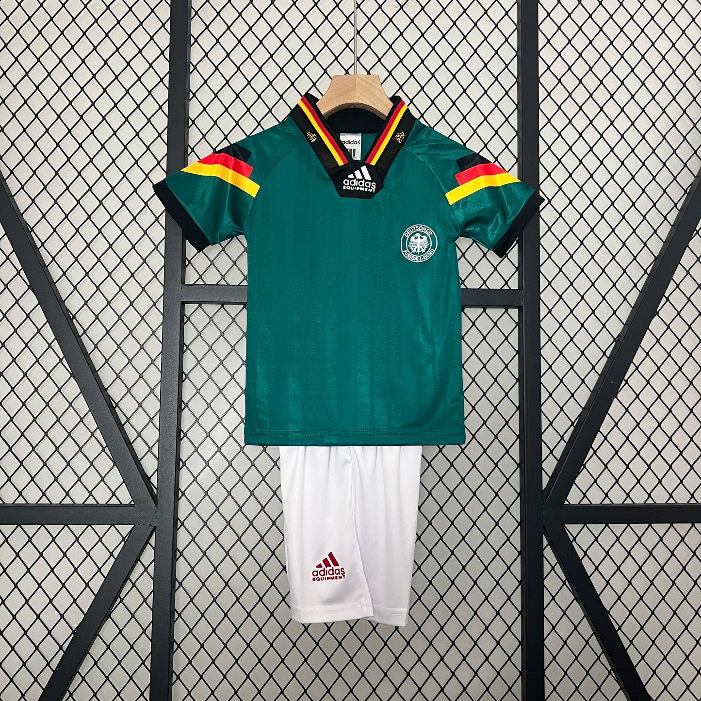 Camiseta Conjunto de Niño Retro de Fútbol Alemania 1992 (Verde)