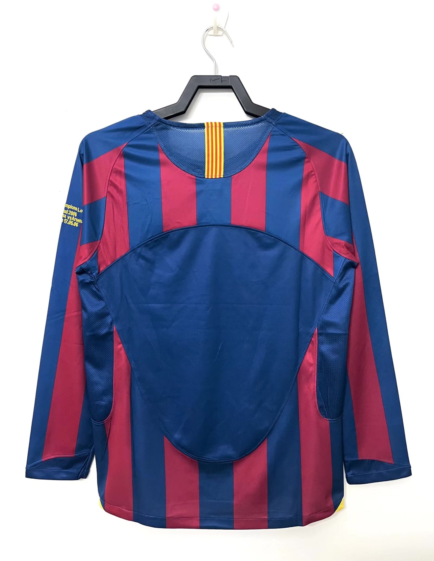 Camiseta Retro de Fútbol Barcelona Local Liga de Campeones Edición 2005 ML