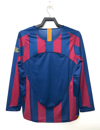 Camiseta Retro de Fútbol Barcelona Local Liga de Campeones Edición 2005 ML