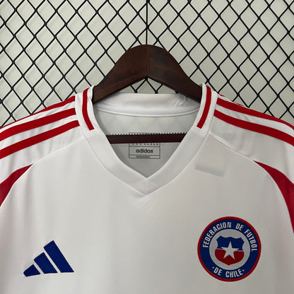 Camiseta de Futbol Chile 2024 (Versión Fanático Blanca)