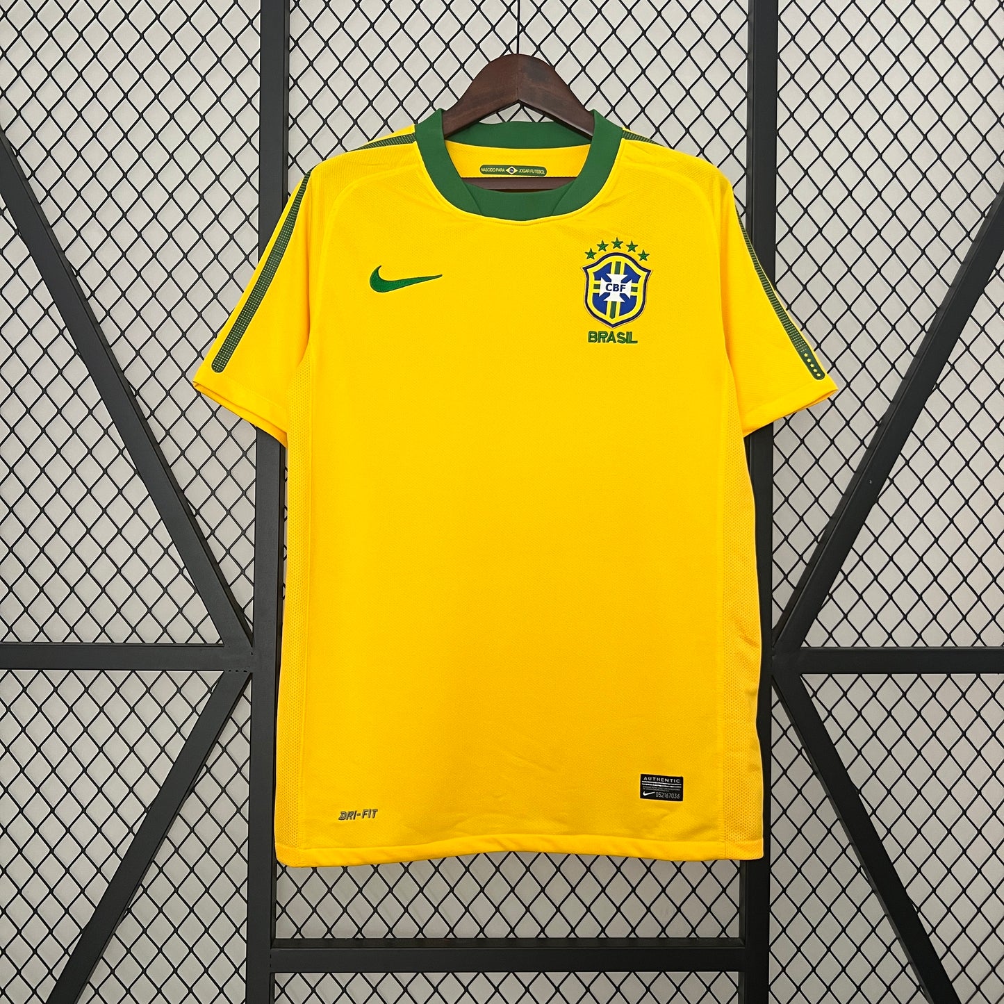 Camiseta Retro de Futbol Brasil 2010