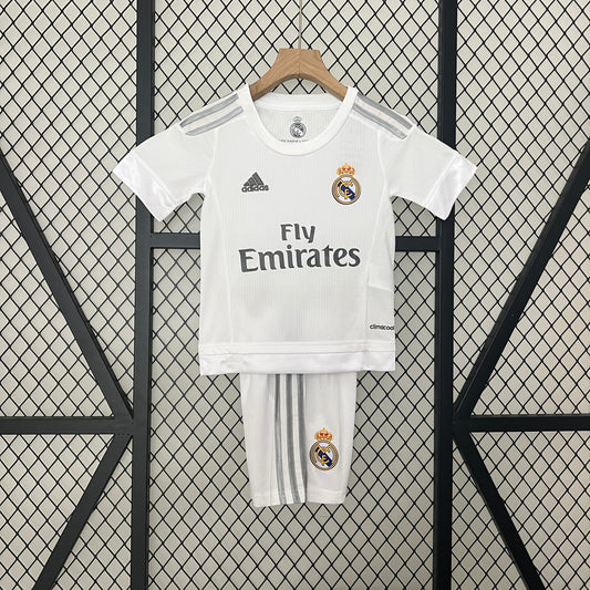 Camiseta Conjunto de Niño Retro de Fútbol Real Madrid 2015-2016