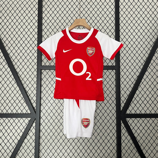 Camiseta Conjunto de Niño Retro de Fútbol Arsenal 2002-2004