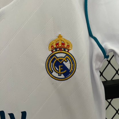 Camiseta Conjunto de Niño Retro de Fútbol Real Madrid 2017-2018