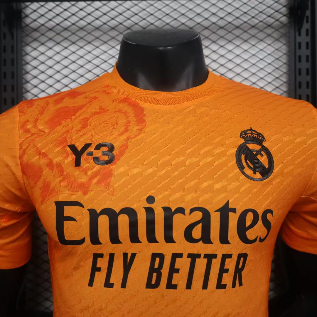 Camiseta de Futbol Real Madrid Y3 2024-2025 Orange