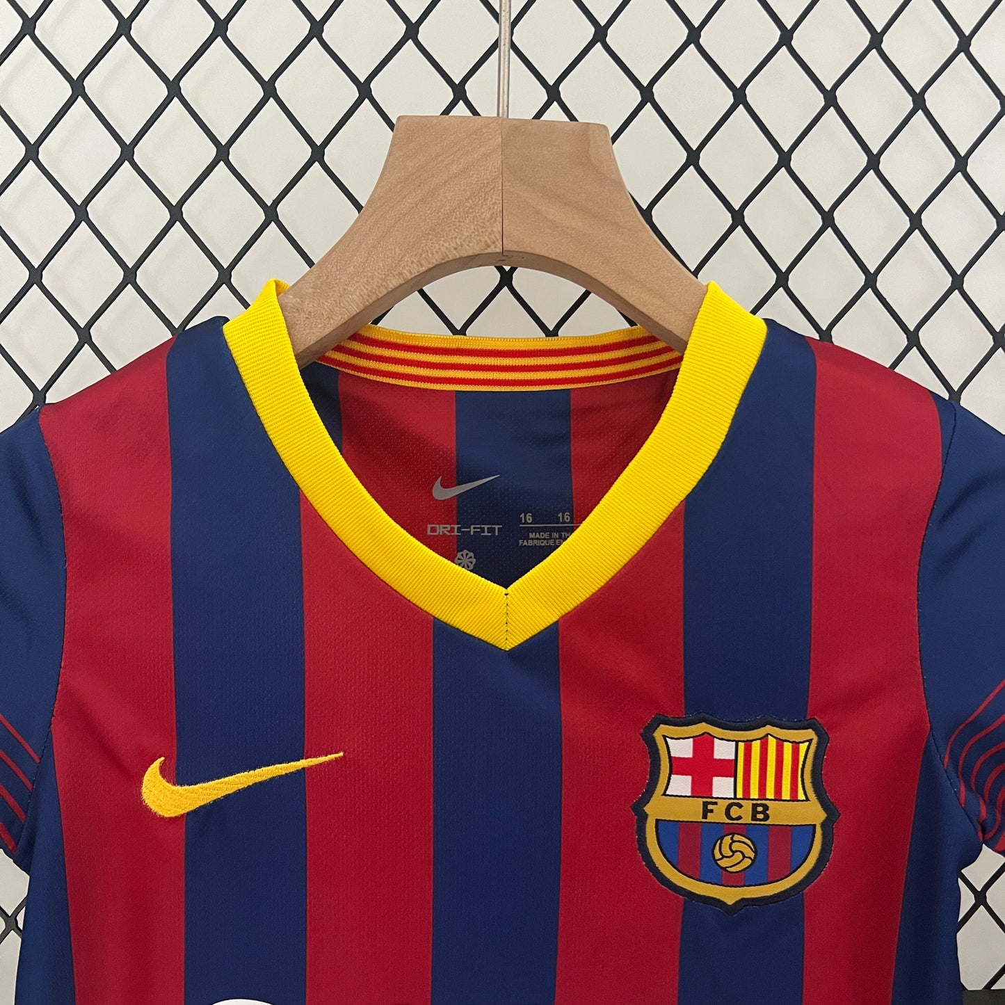 Camiseta Conjunto de Niño Retro de Fútbol Barcelona 2013-2014