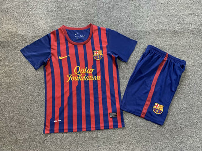 Camiseta Conjunto de Niño Retro de Fútbol Barcelona 2011-2012