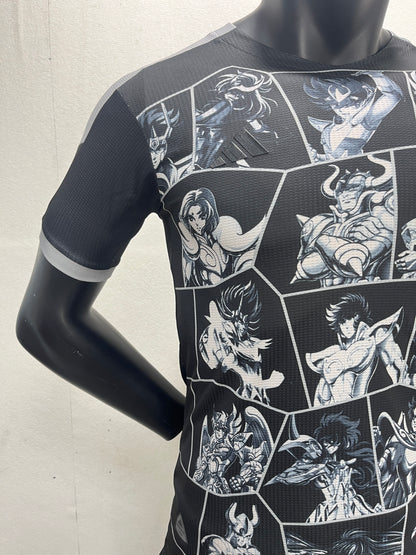 Camiseta de Futbol Temática Japón Negra (Caballeros del Zodiaco)