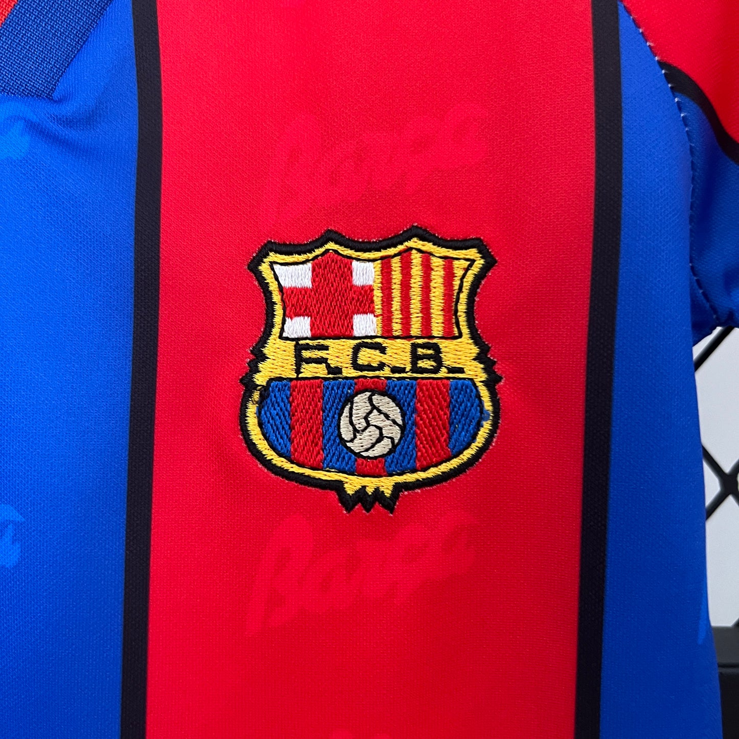 Camiseta Conjunto de Niño Retro de Fútbol Barcelona 1995-1997