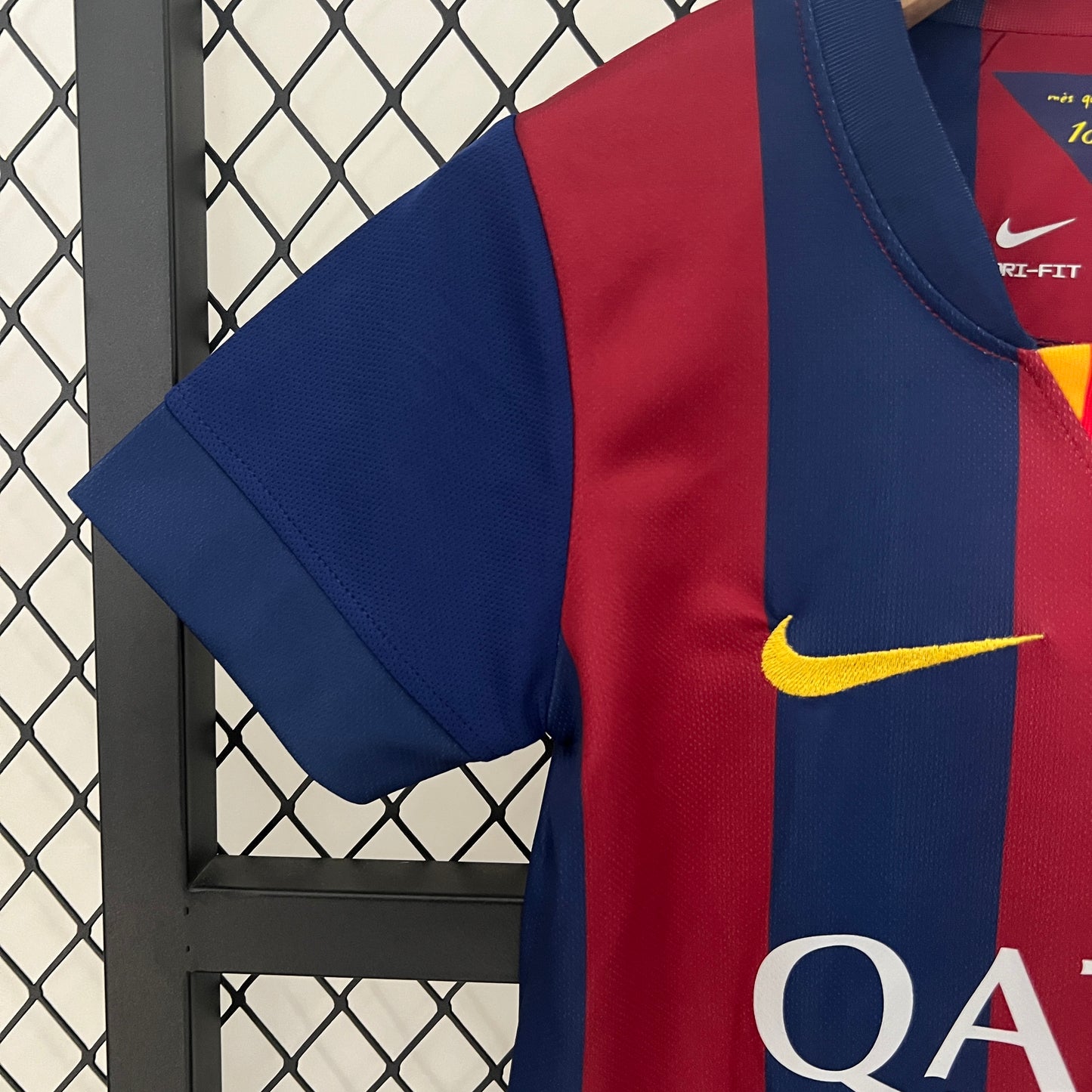 Camiseta Conjunto de Niño Retro de Fútbol Barcelona 2014-2015