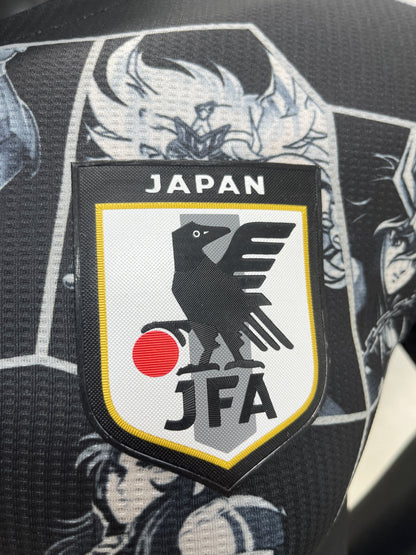 Camiseta de Futbol Temática Japón Negra (Caballeros del Zodiaco)