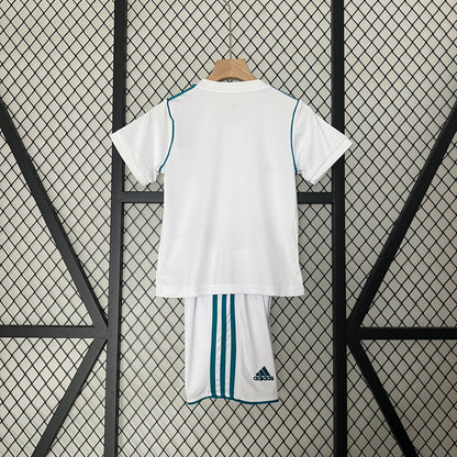 Camiseta Conjunto de Niño Retro de Fútbol Real Madrid 2017-2018