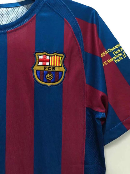 Camiseta Retro de Fútbol Barcelona Local Liga de Campeones Edición 2005