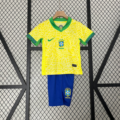 Conjunto de Fútbol para Niño Brasil 2024 Local