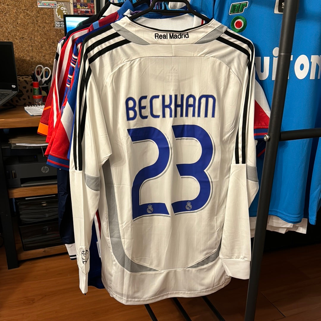 Camiseta Retro de Fútbol Real Madrid 2006 Beckham 23