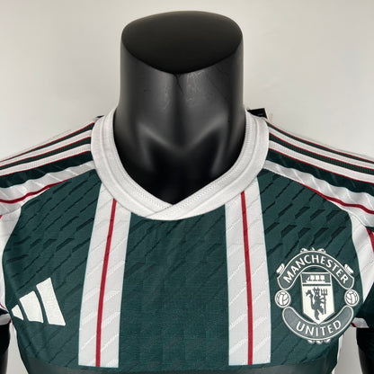 Camiseta de Futbol Manchester United 2023 - 2024 Visitante Green (Versión Jugador)