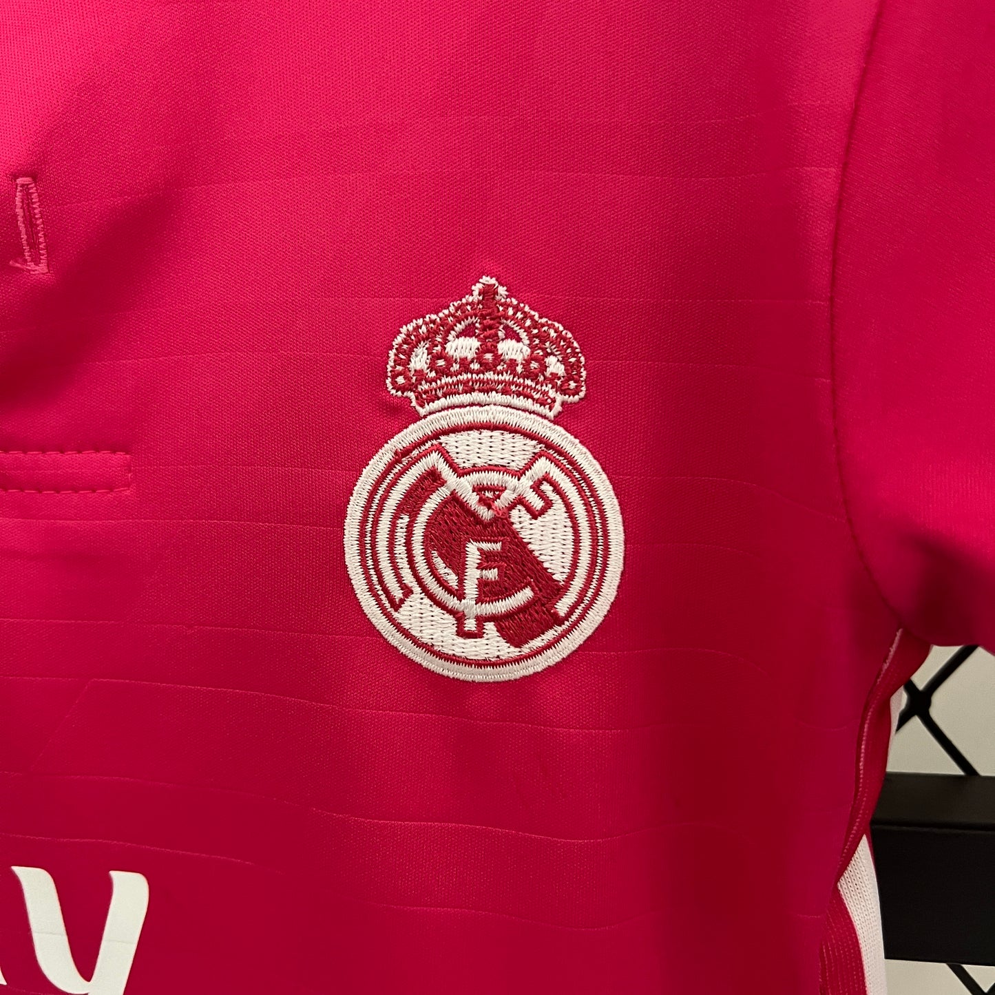 Camiseta Conjunto de Niño Retro de Fútbol Real Madrid 2014-2015 (Rosa)