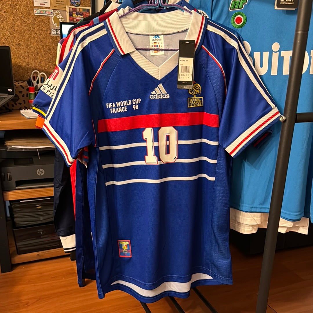 Camiseta Retro de Futbol Francia 1998 Zidane 10