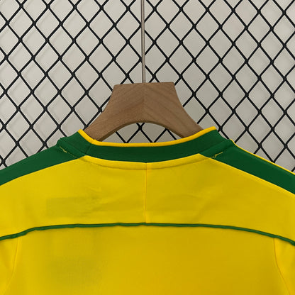 Camiseta Conjunto de Niño Retro de Fútbol Brasil 1998