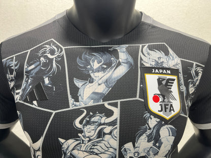 Camiseta de Futbol Temática Japón Negra (Caballeros del Zodiaco)