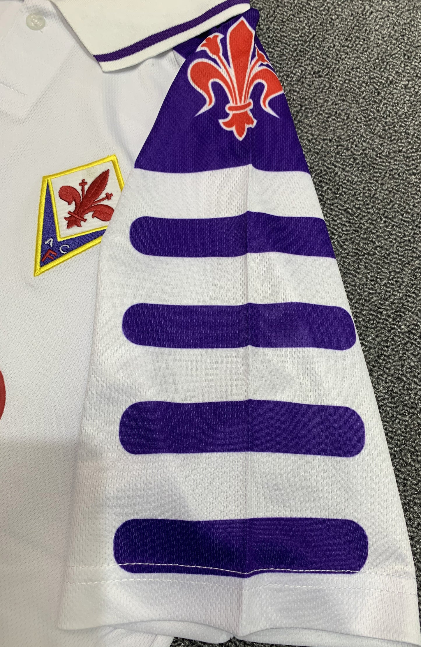 Camiseta Retro de Fútbol Fiorentina 1998 Visitante Blanco