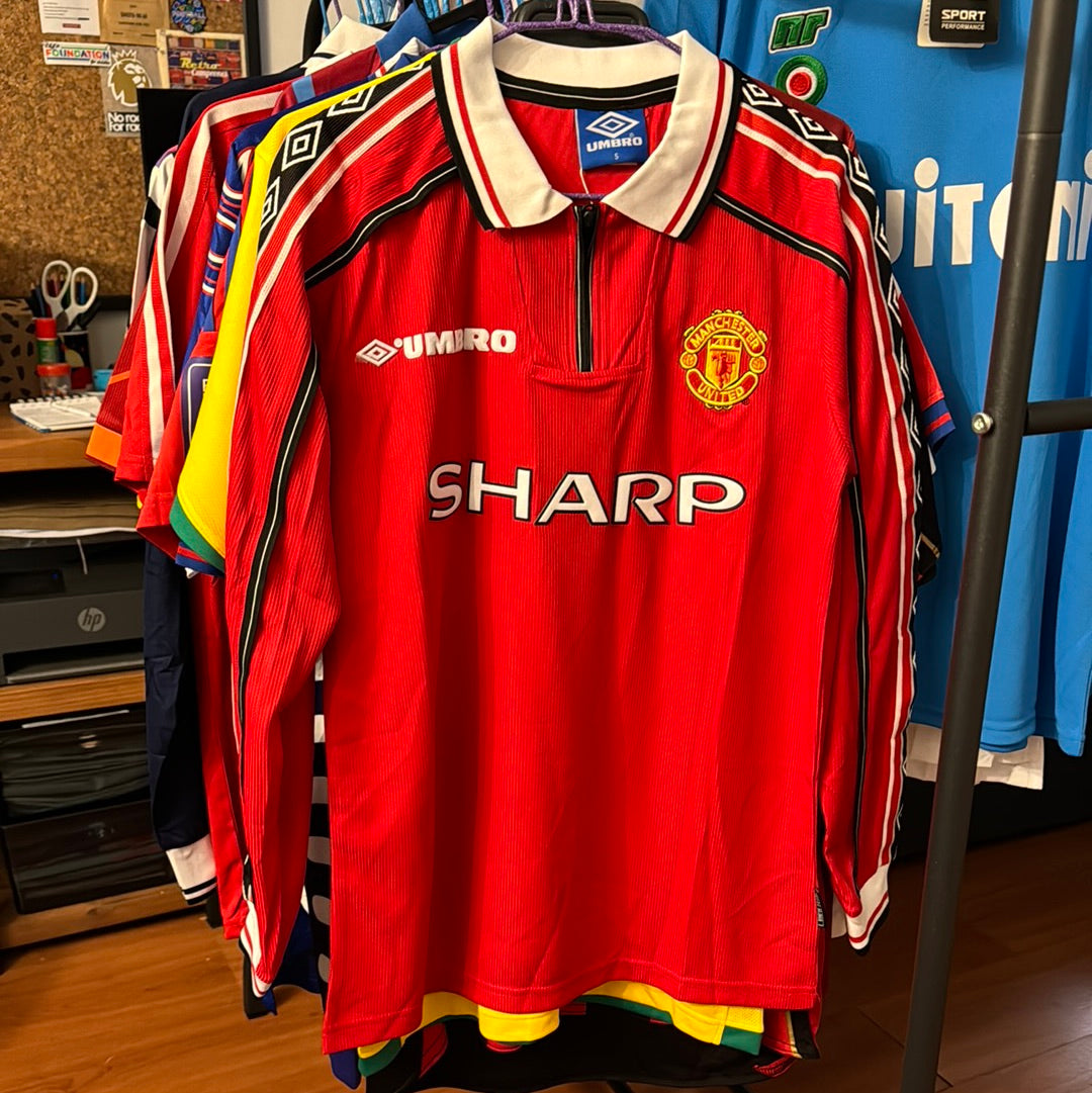 Camiseta Retro de Fútbol Manchester United 1998 Red (Beckham 7)