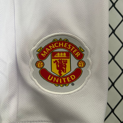 Camiseta Conjunto de Niño Retro de Fútbol Manchester United 2007-2008 (Negra)