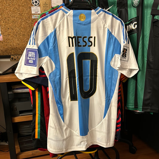 Camiseta de Futbol Argentina 2024 (Versión Jugador Local) Messi 10