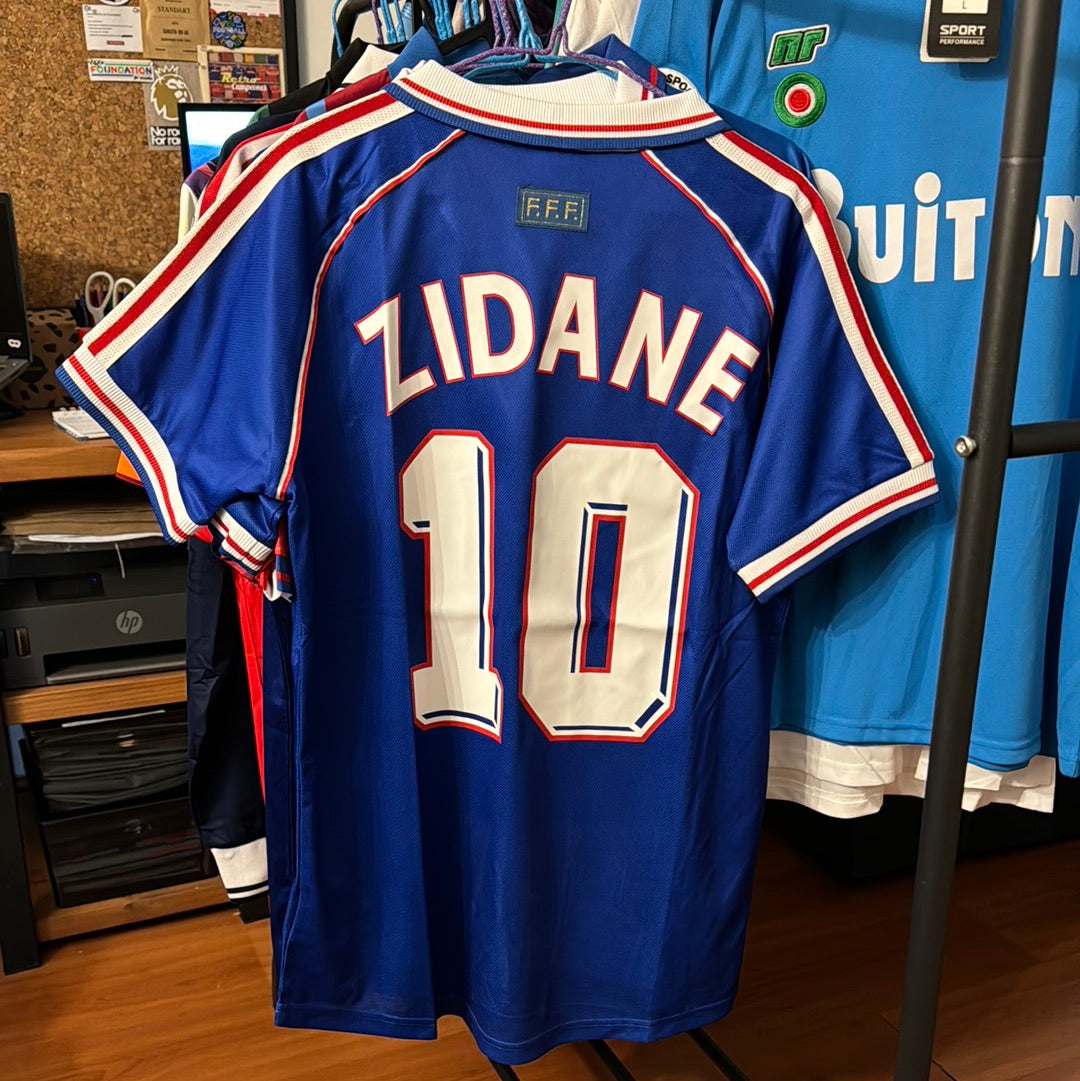 Camiseta Retro de Futbol Francia 1998 Zidane 10