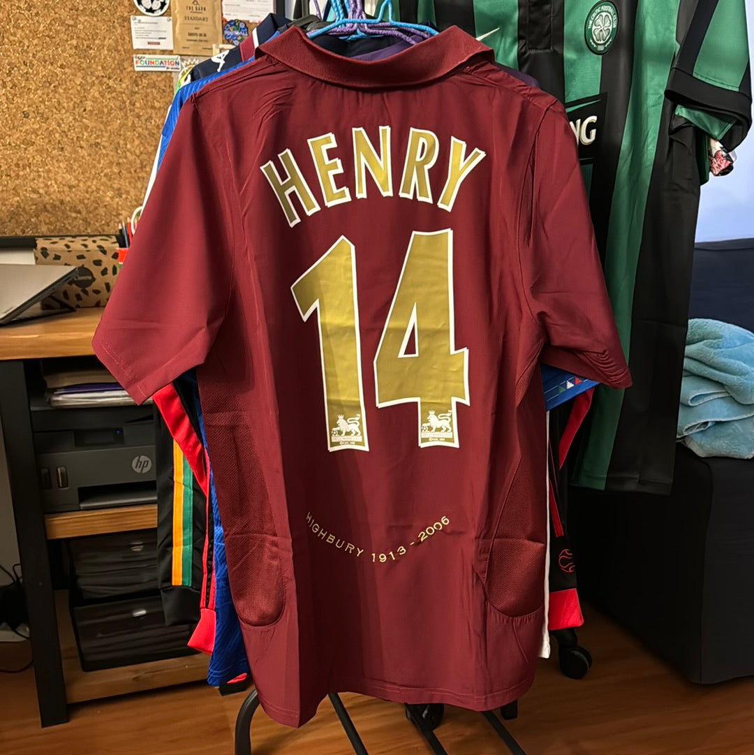 Camiseta Retro de Fútbol Arsenal 2005 Henry 14