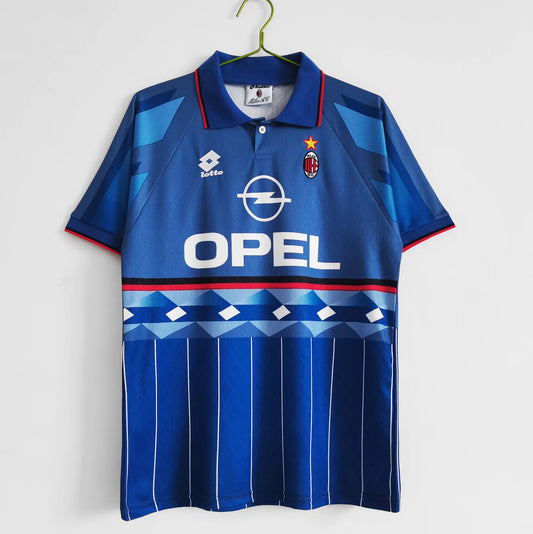 Camiseta Retro de Fútbol AC Milan 1995 Blue