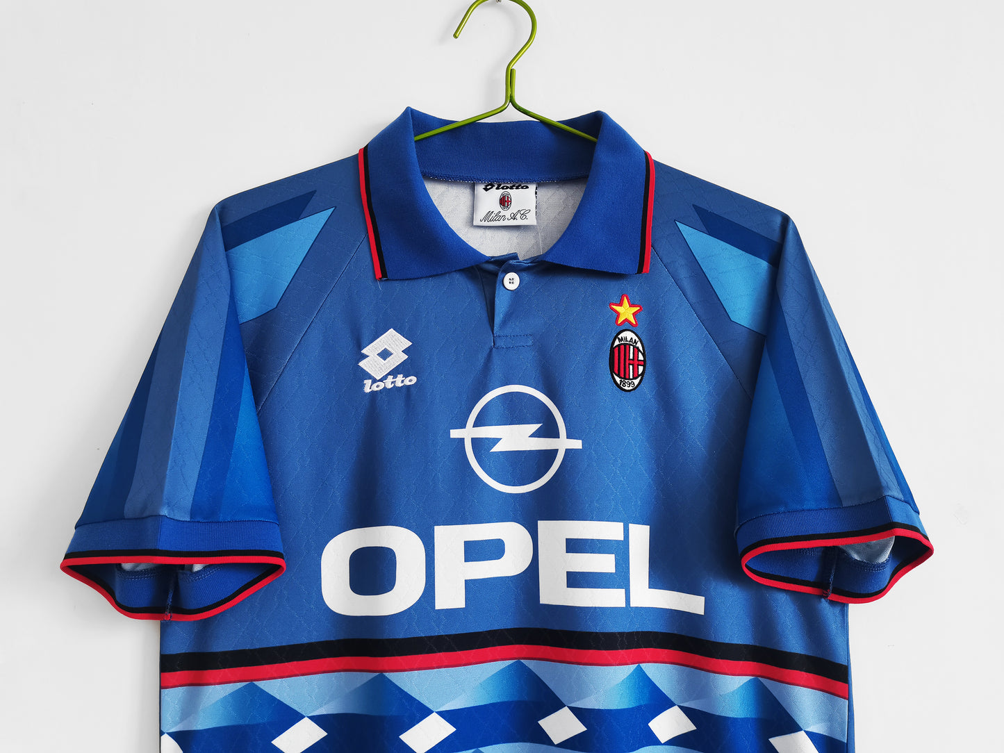 Camiseta Retro de Fútbol AC Milan 1995 Blue