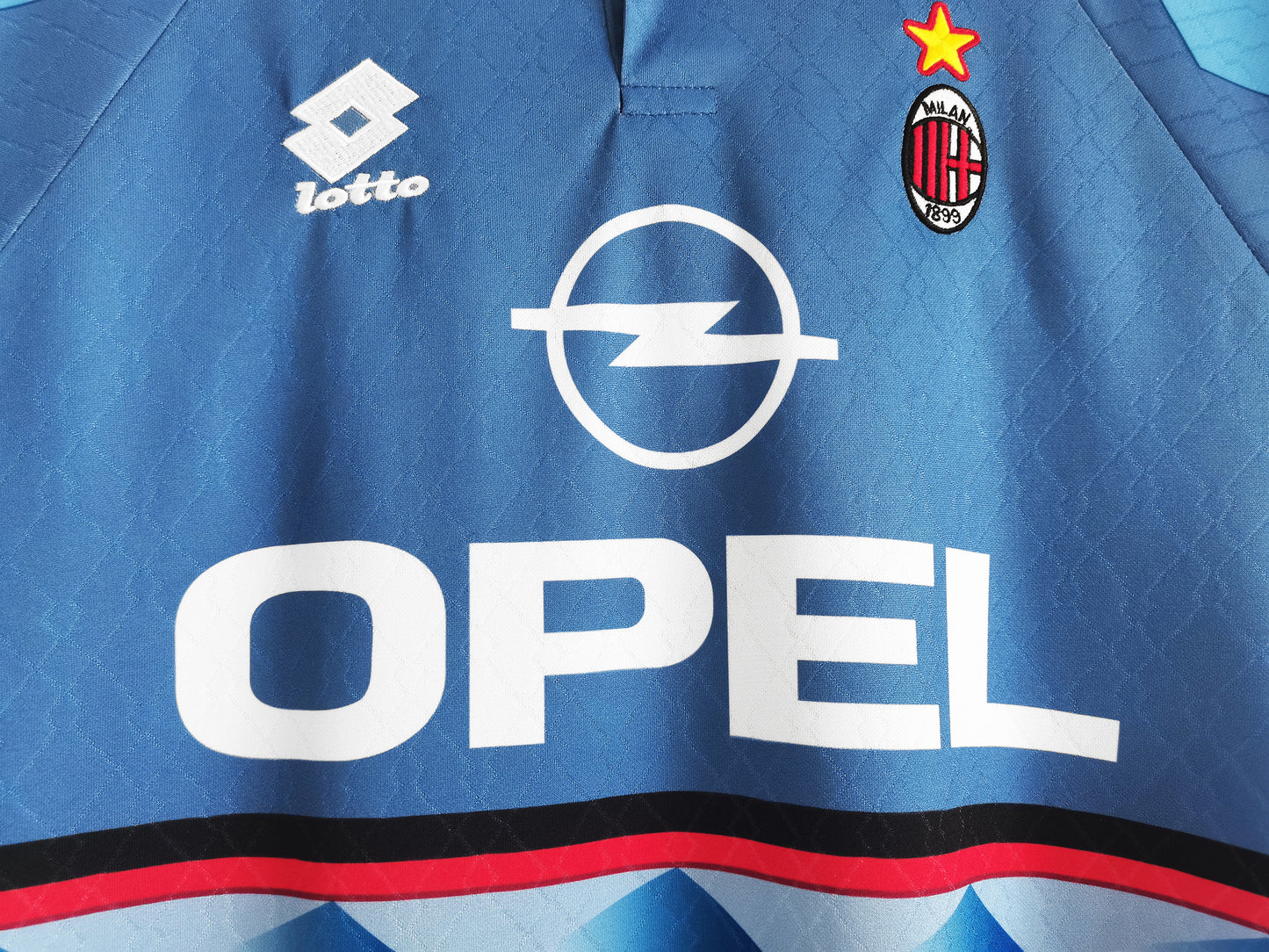 Camiseta Retro de Fútbol AC Milan 1995 Blue