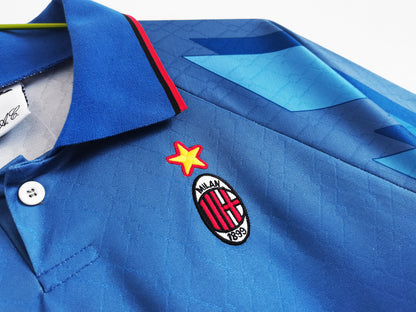 Camiseta Retro de Fútbol AC Milan 1995 Blue