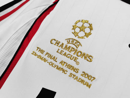 Camiseta Retro de Fútbol AC Milan 2006 Blanca