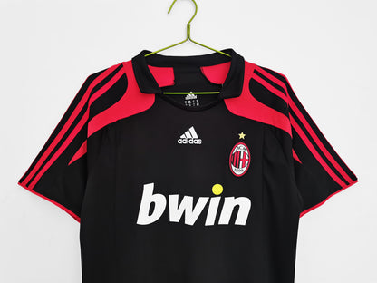 Camiseta Retro de Fútbol AC Milan 2007 Black