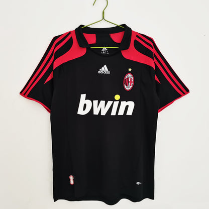 Camiseta Retro de Fútbol AC Milan 2007 Black