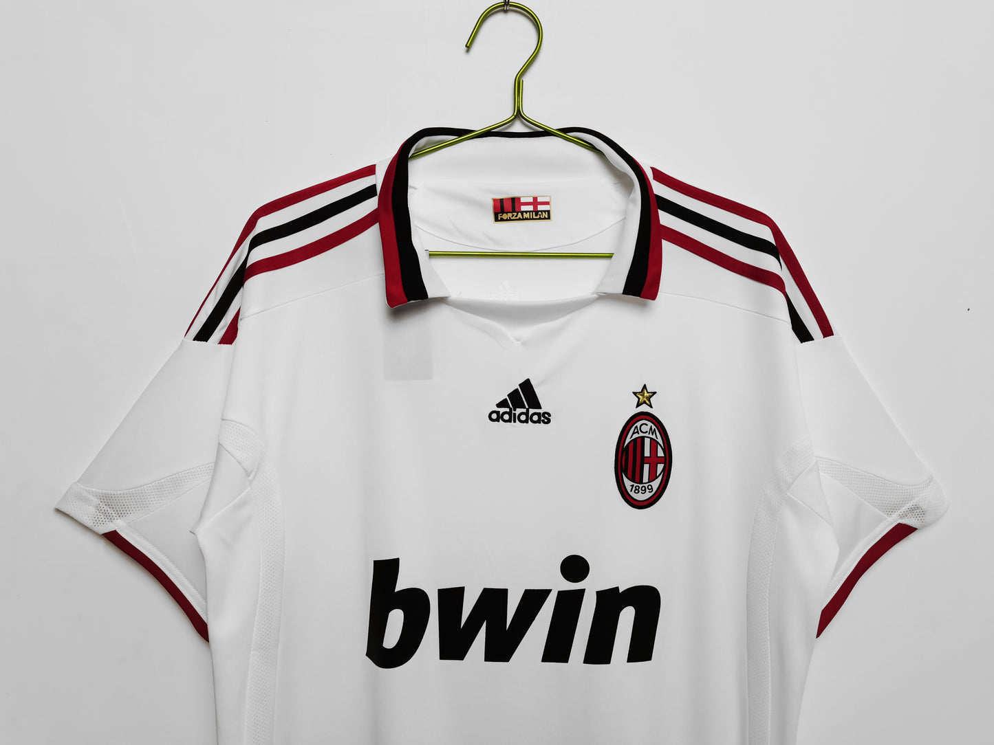 Camiseta Retro de Fútbol AC Milan 2009 Blanca