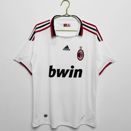 Camiseta Retro de Fútbol AC Milan 2009 Blanca